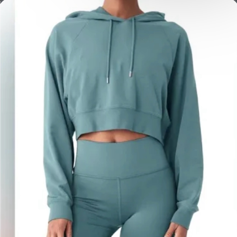 Alo Cropped Double Take Hoodie